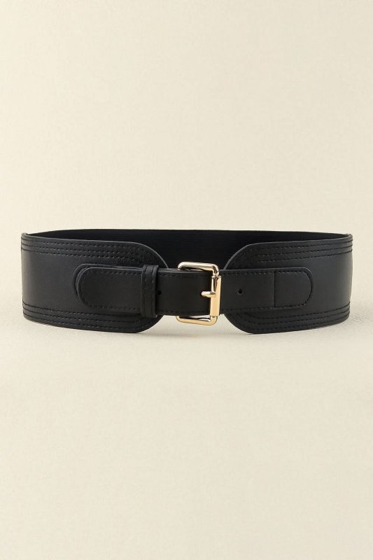 Elastic Wide PU Belt - ShalayeFashion