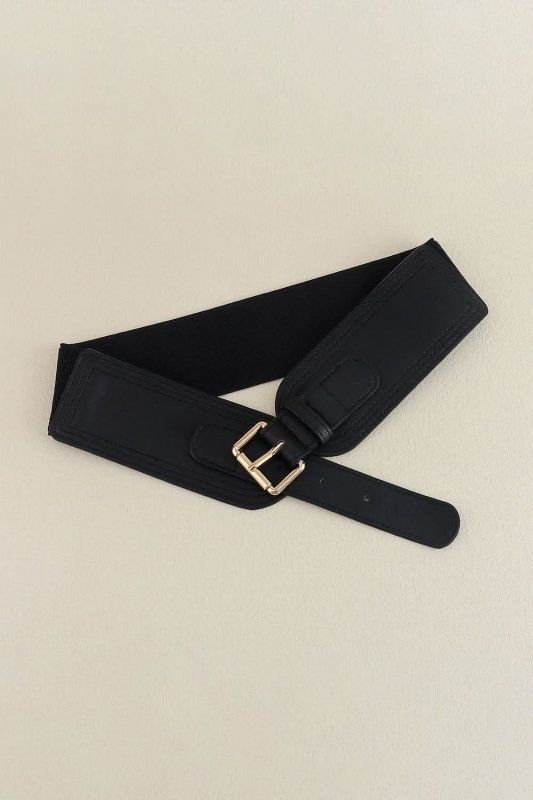 Elastic Wide PU Belt - ShalayeFashion