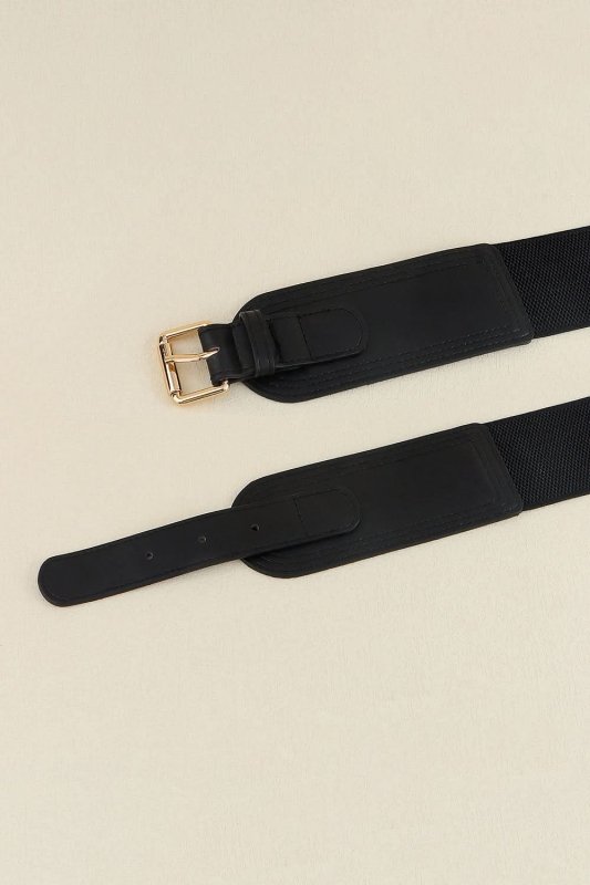 Elastic Wide PU Belt - ShalayeFashion