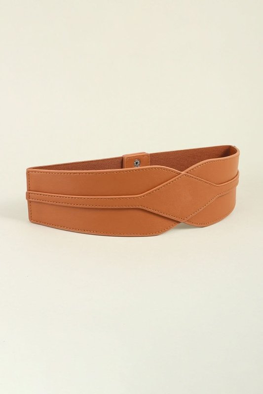 Elastic Wide PU Belt - ShalayeFashion