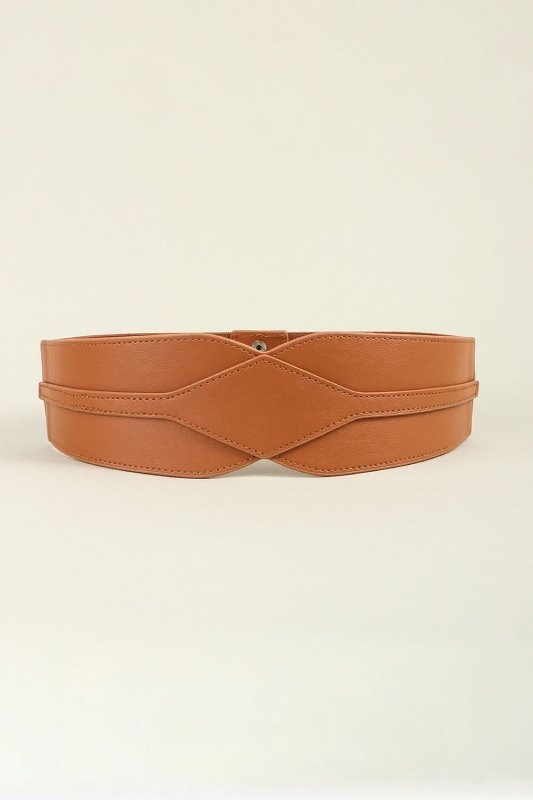 Elastic Wide PU Belt - ShalayeFashion