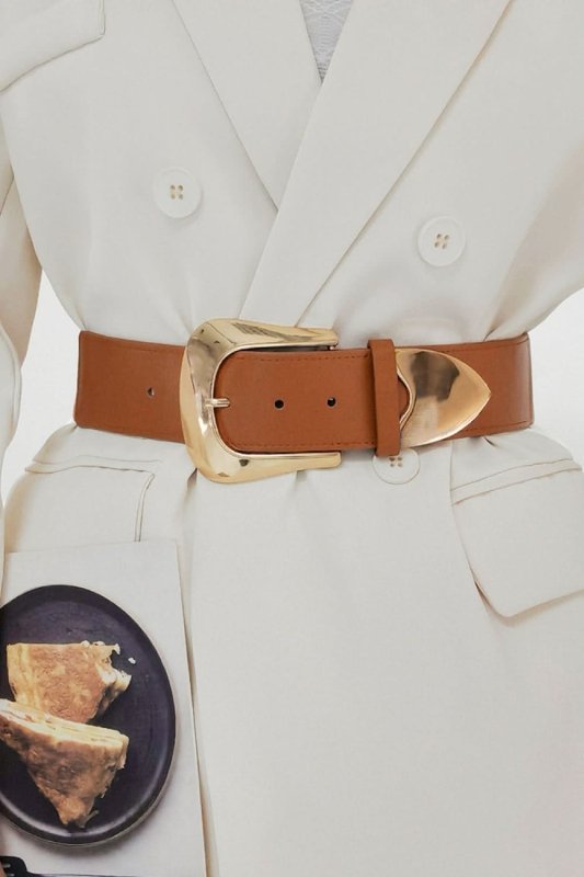 Elastic Wide PU Belt - ShalayeFashion