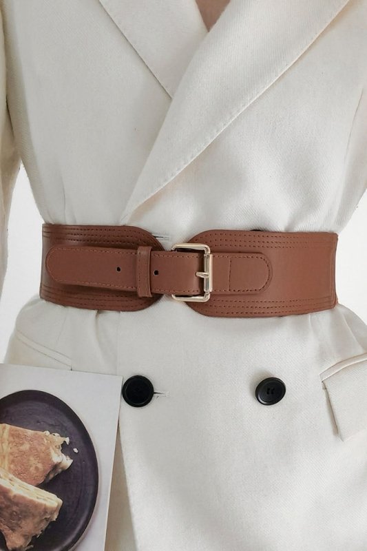 Elastic Wide PU Belt - ShalayeFashion