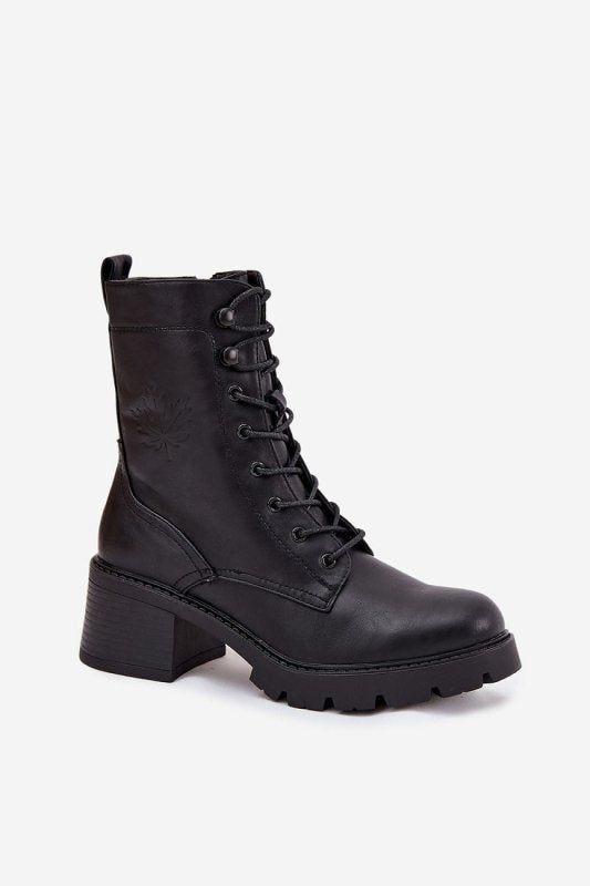 Elegant Ankle Boots Women Block Heel - ShalayeFashion