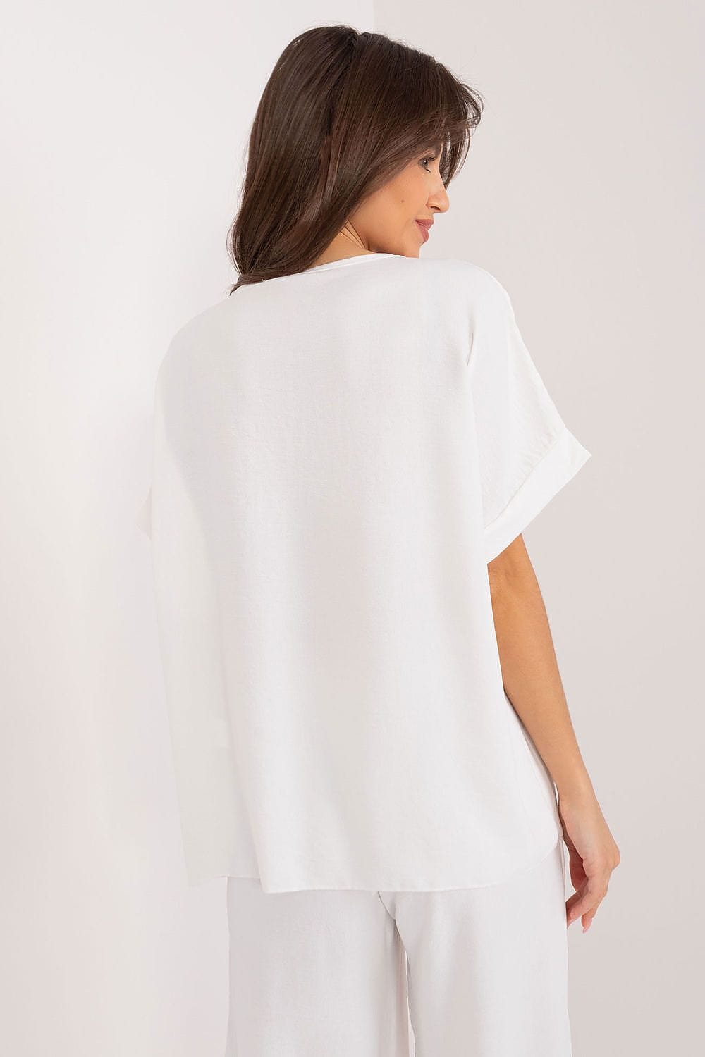 Elegant Blouse Round Neckline Professional - ShalayeFashion