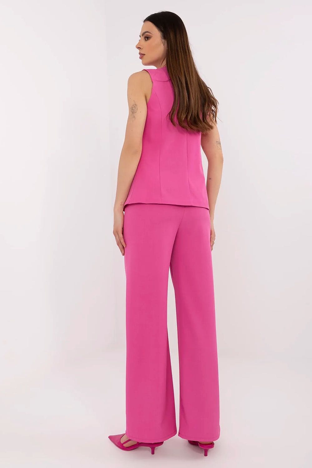 Elegant Vest Pants Set V - Neck High Waist - ShalayeFashion