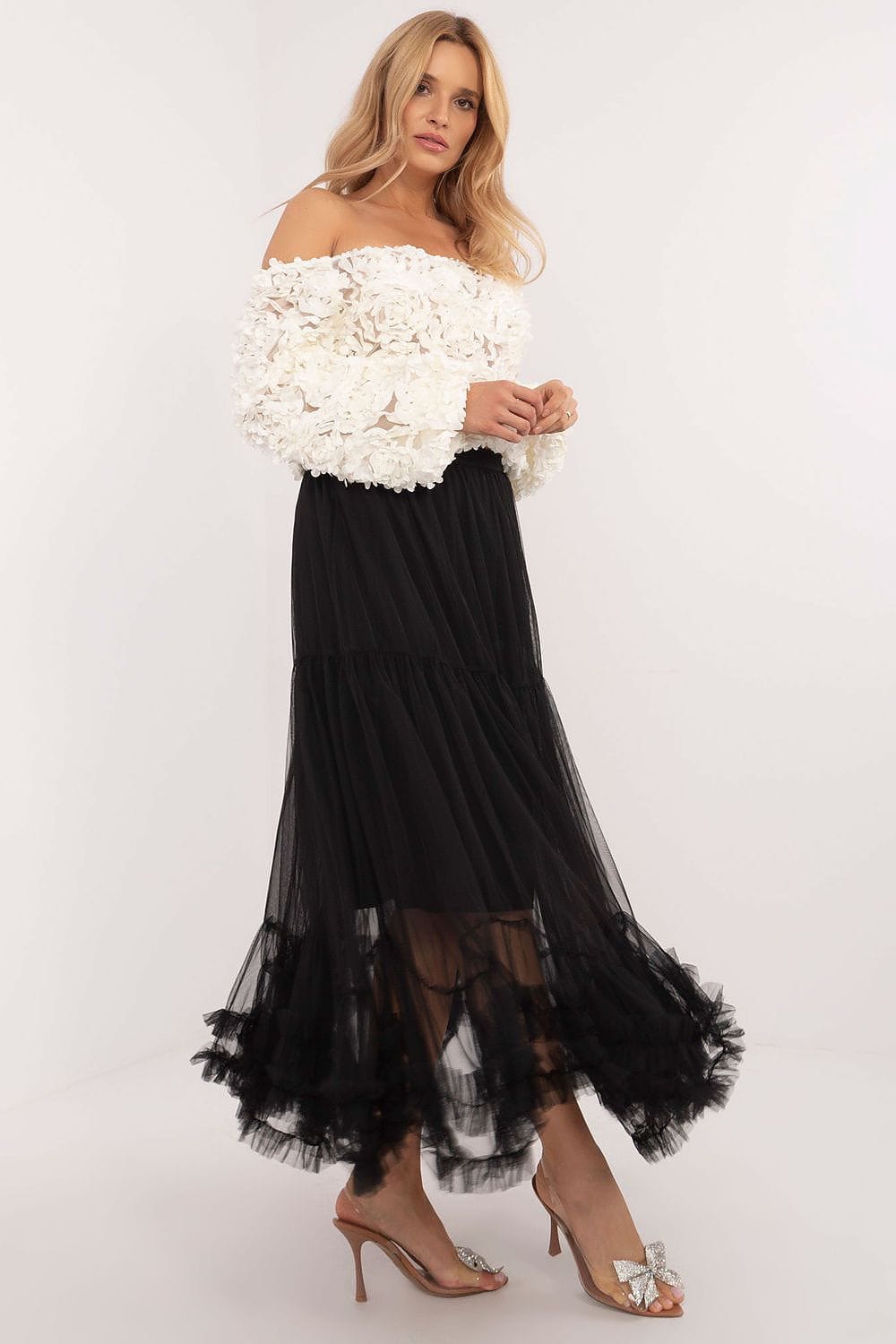 Elegant Women’s Boho Tulle Maxi Skirt - ShalayeFashion