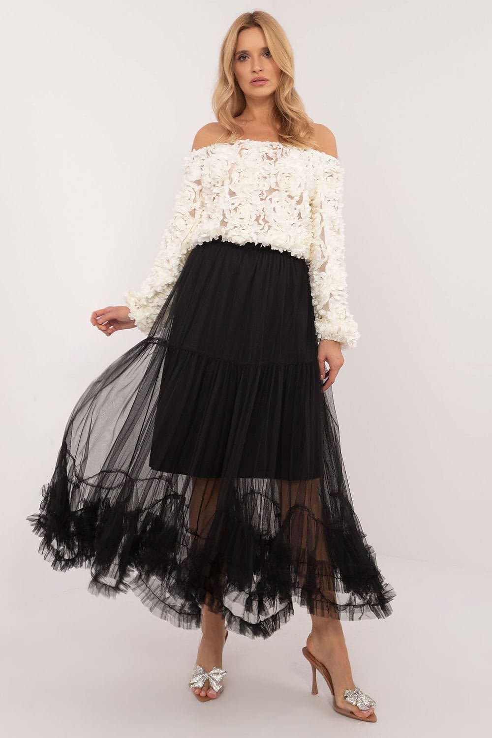 Elegant Women’s Boho Tulle Maxi Skirt - ShalayeFashion