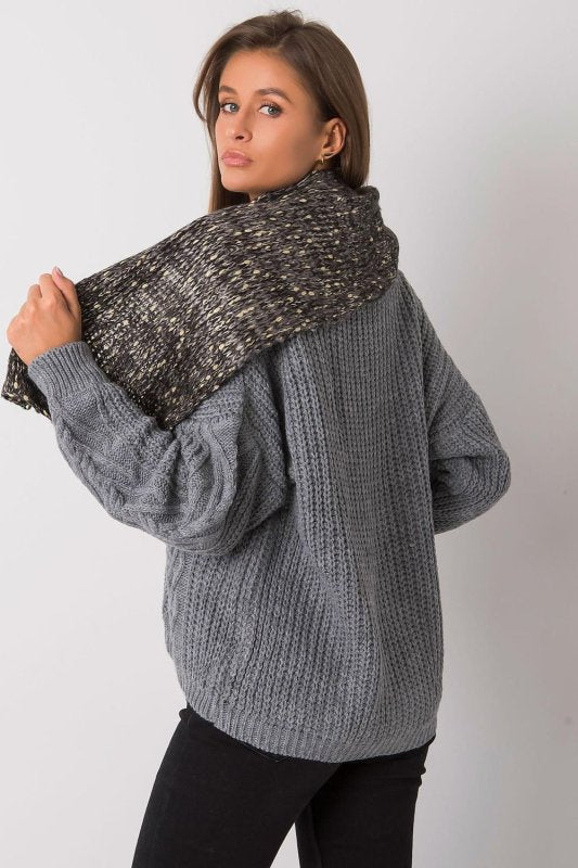 Elegant Women’s Brown Metallic Scarf - ShalayeFashion