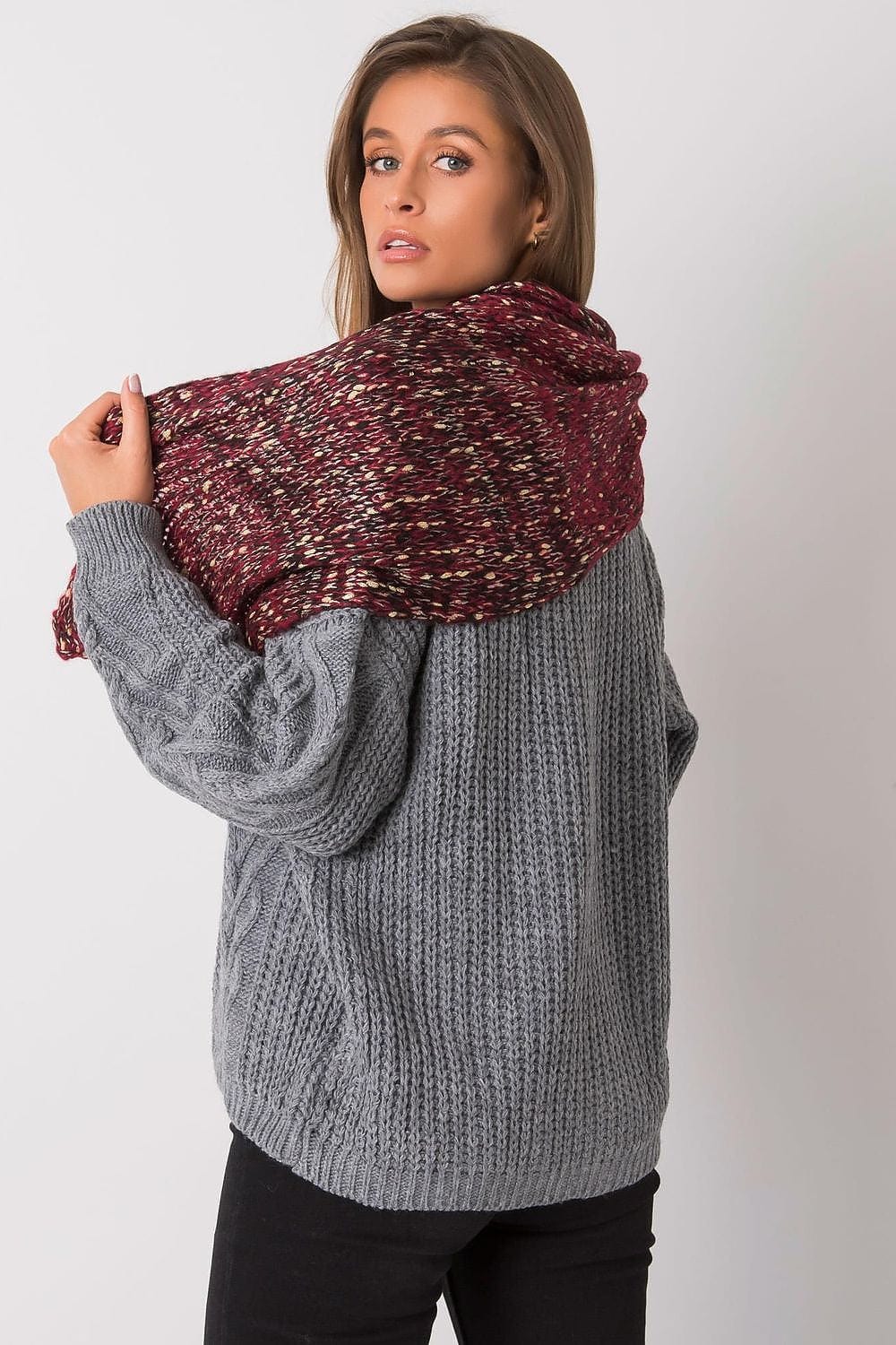 Elegant Women’s Brown Metallic Scarf - ShalayeFashion