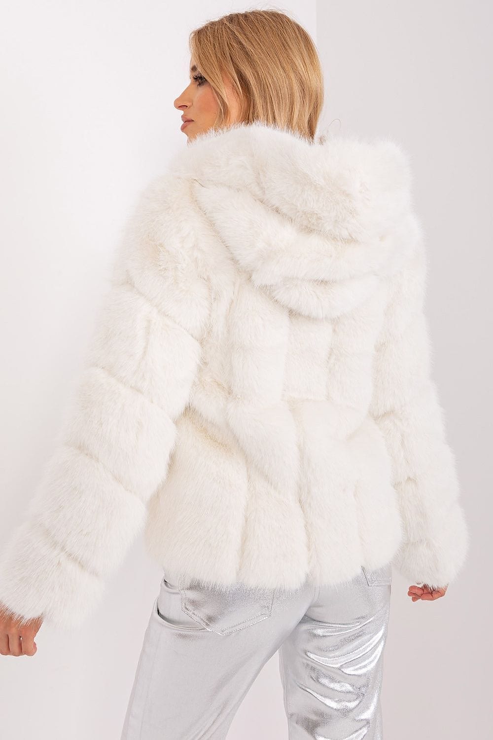 Elegant Women’s Long Sleeve Fur Jacket - ShalayeFashion