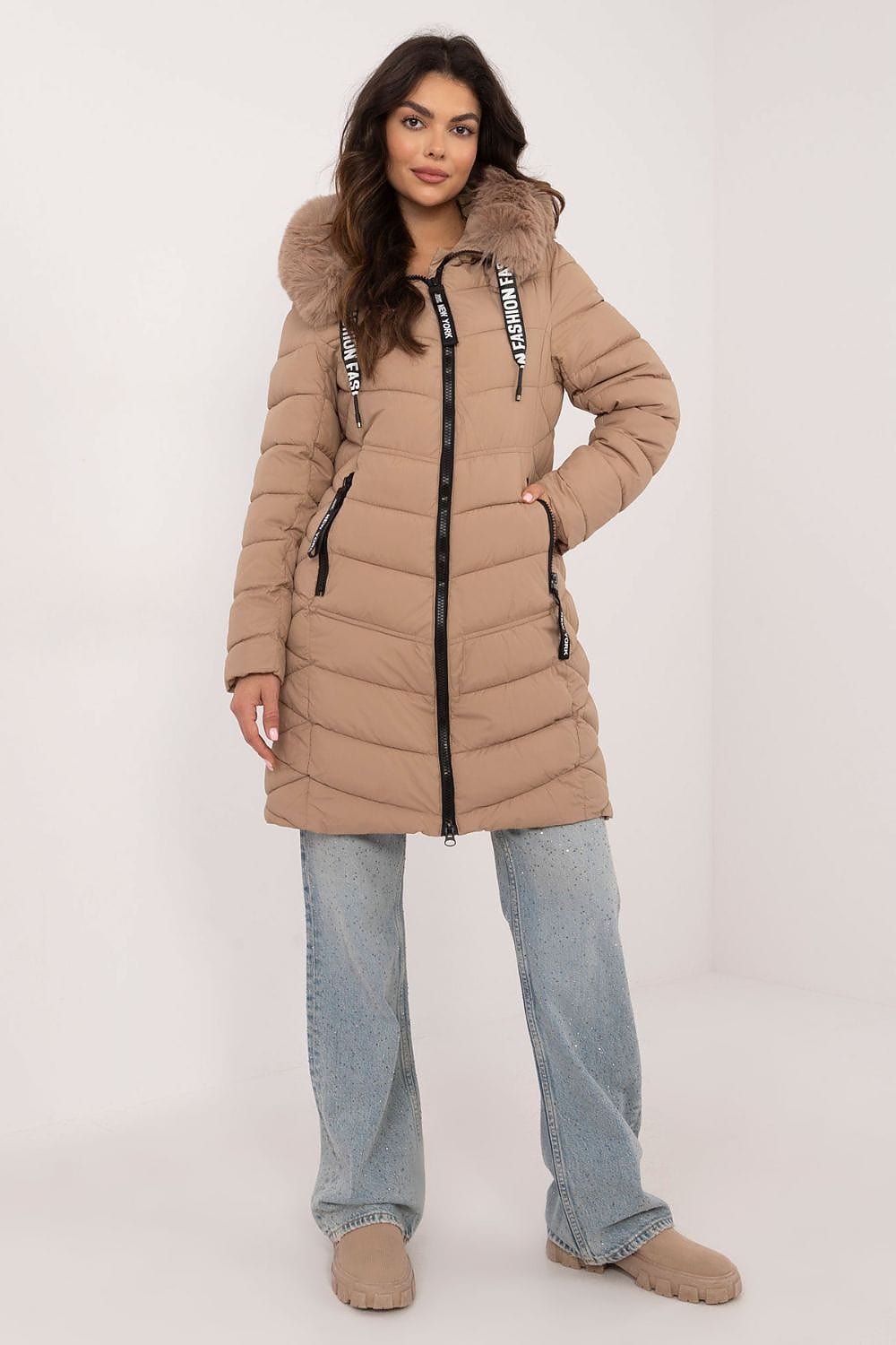 Elegant Women’s Quilted Down Jacket - ShalayeFashion
