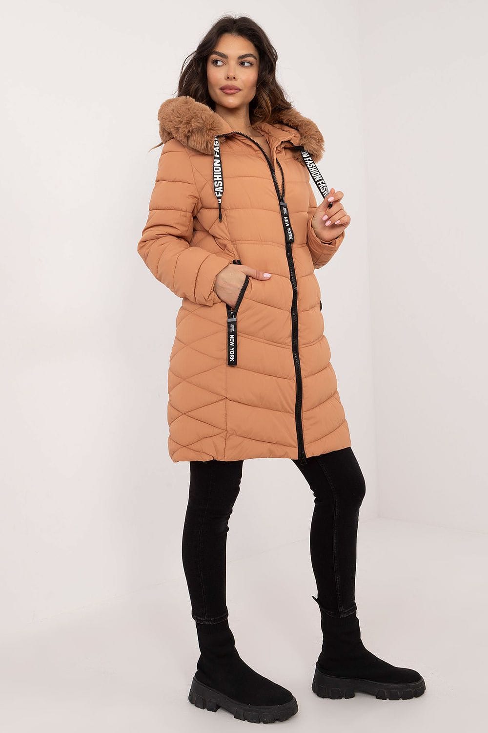 Elegant Women’s Quilted Down Jacket - ShalayeFashion