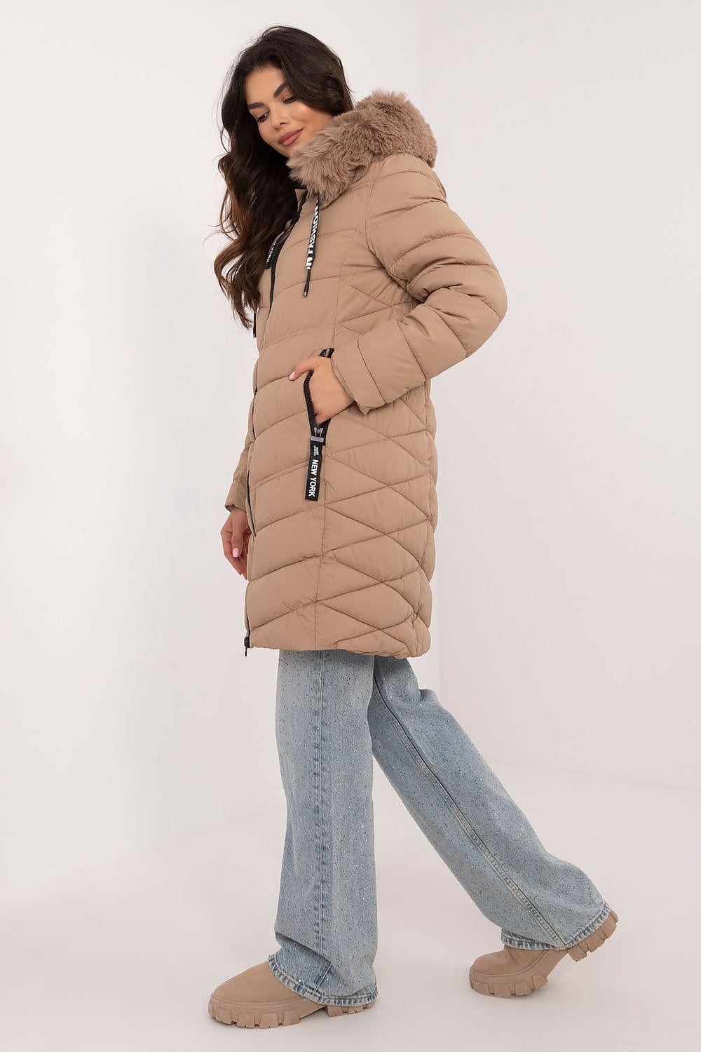 Elegant Women’s Quilted Down Jacket - ShalayeFashion