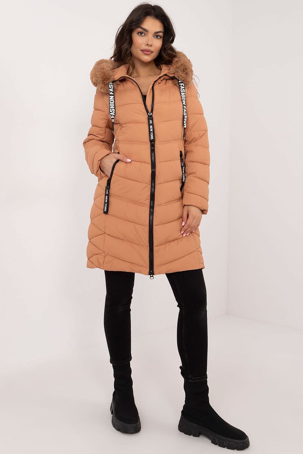 Elegant Women’s Quilted Down Jacket - ShalayeFashion