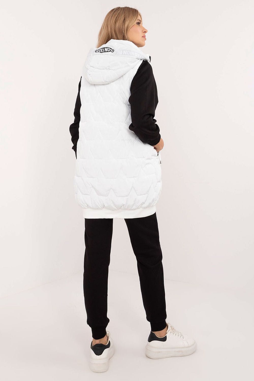 Elegant Women’s Quilted Hooded Vest - ShalayeFashion
