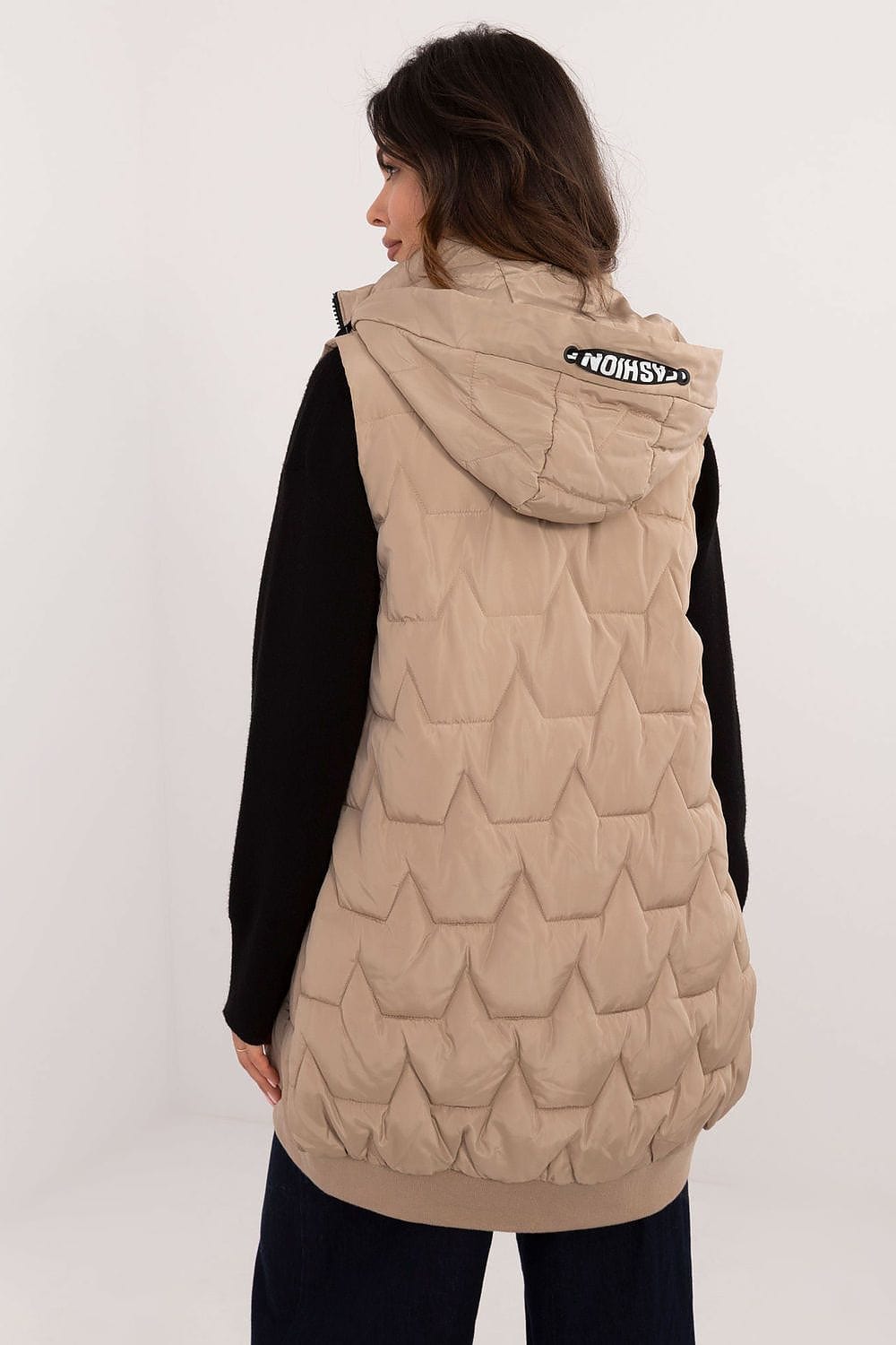 Elegant Women’s Quilted Hooded Vest - ShalayeFashion