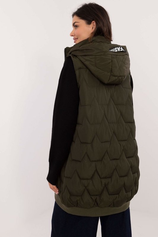 Elegant Women’s Quilted Hooded Vest - ShalayeFashion