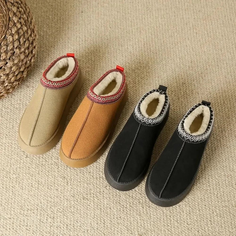 Faux Fur Center - Seam Slippers - ShalayeFashion