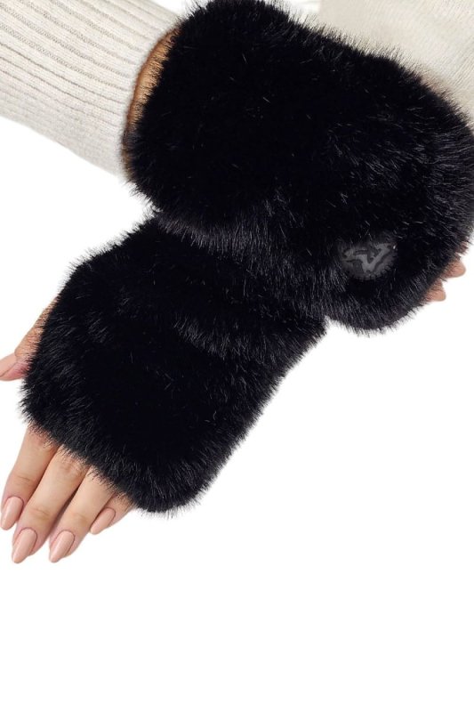 Fingerless Gloves Women Eco Fur Mittens - ShalayeFashion