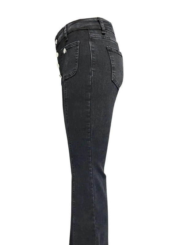 Flare Jeans with Pockets - ShalayeFashion