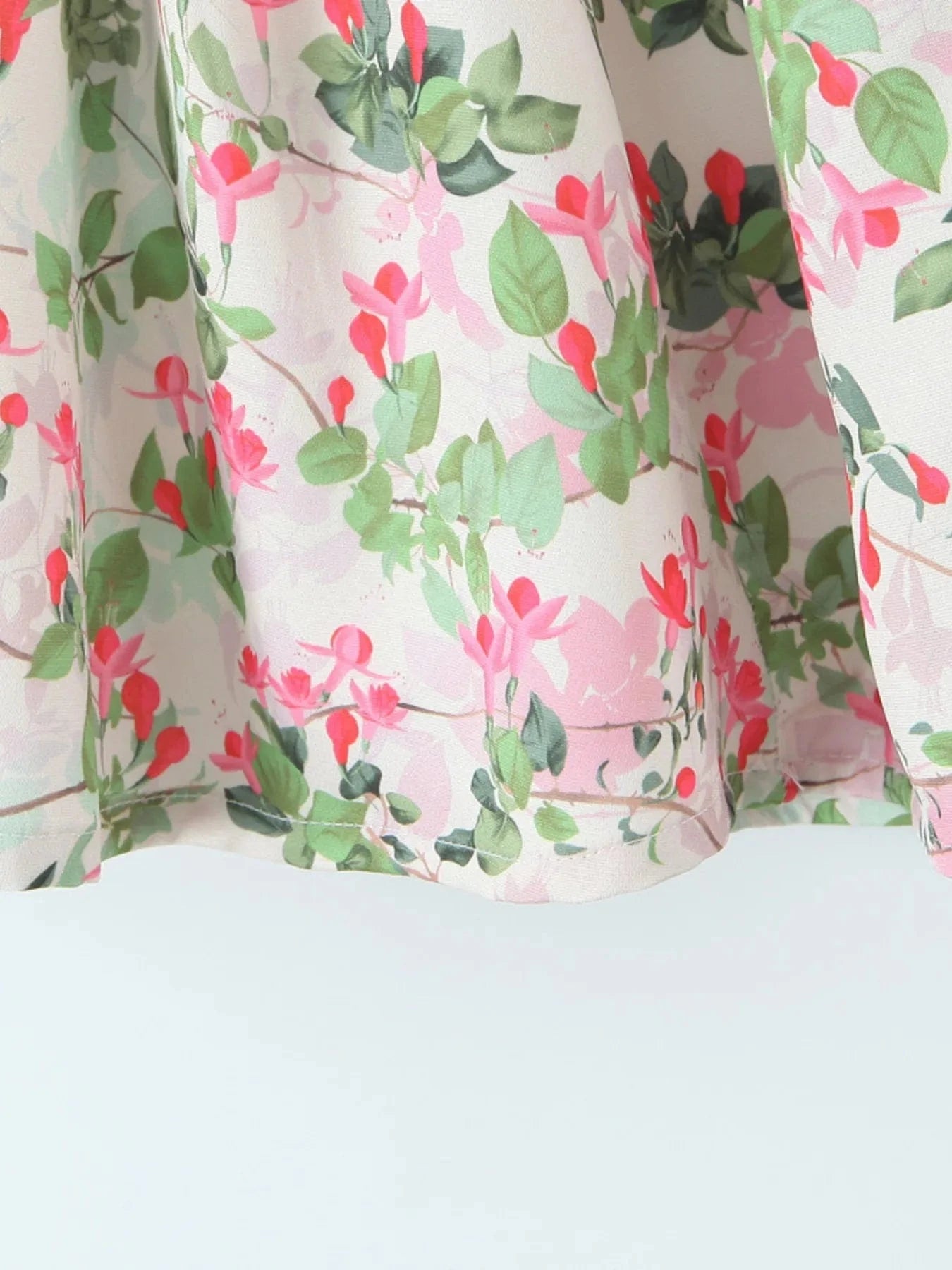 Floral Halter Neck Mini Dress - ShalayeFashion