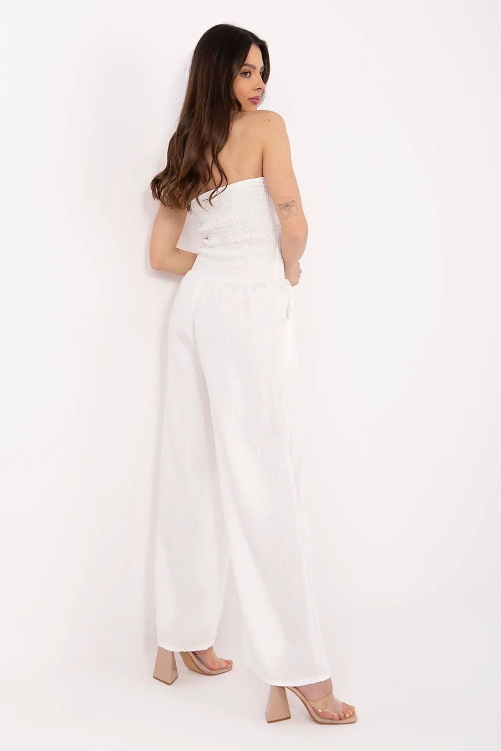 Floral Jumpsuit Shoulder Ruffles Mini Length - ShalayeFashion