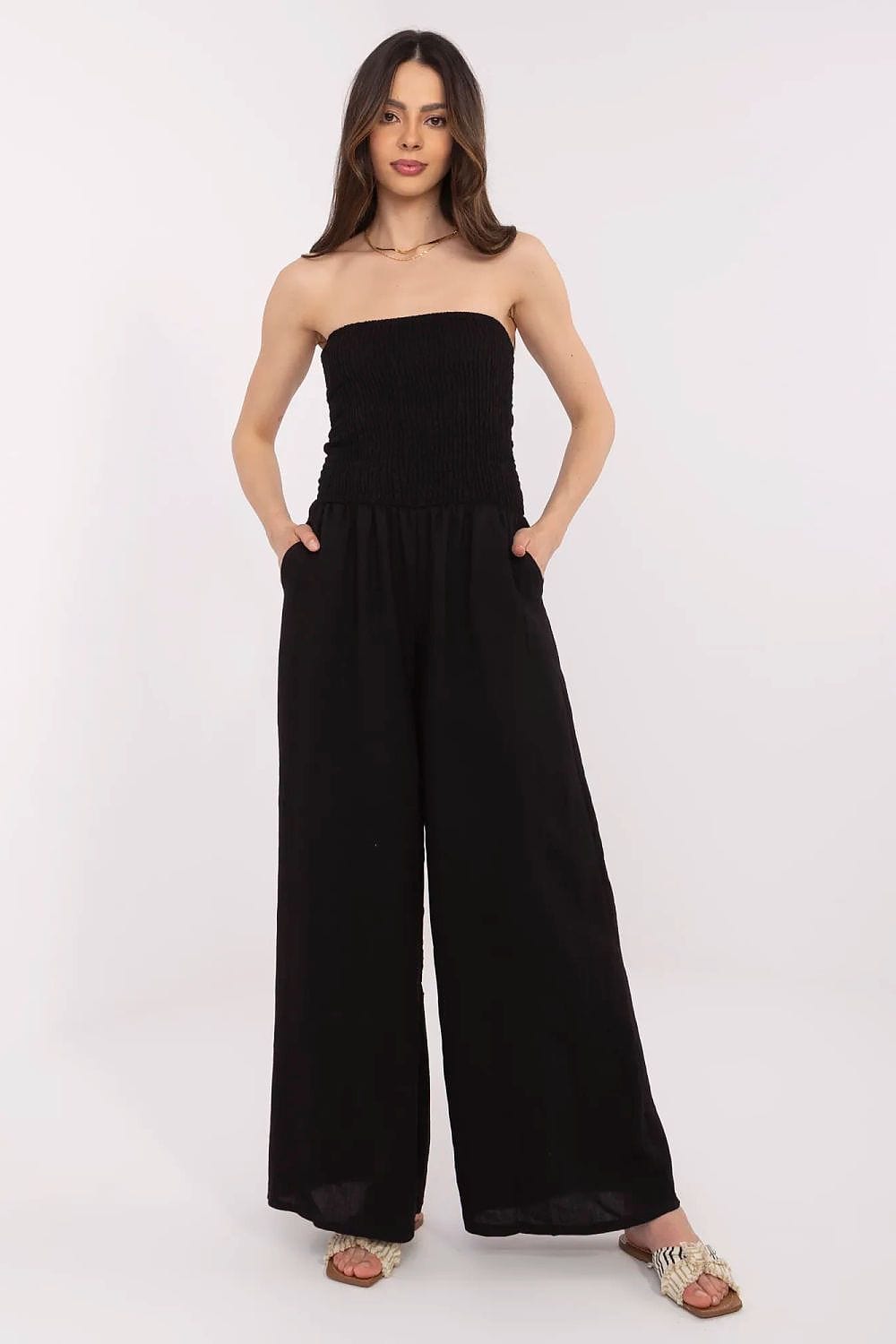 Floral Jumpsuit Shoulder Ruffles Mini Length - ShalayeFashion