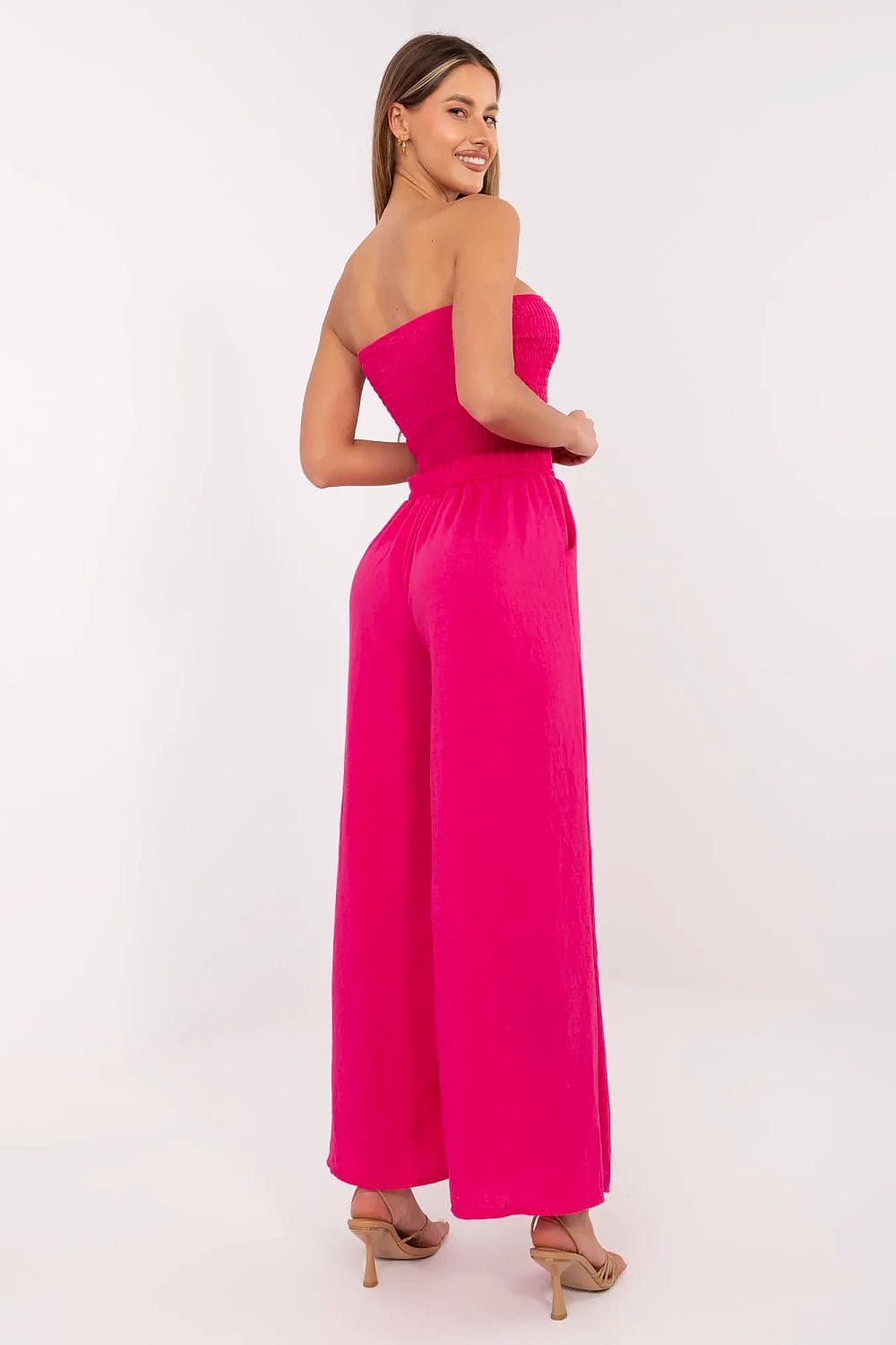 Floral Jumpsuit Shoulder Ruffles Mini Length - ShalayeFashion