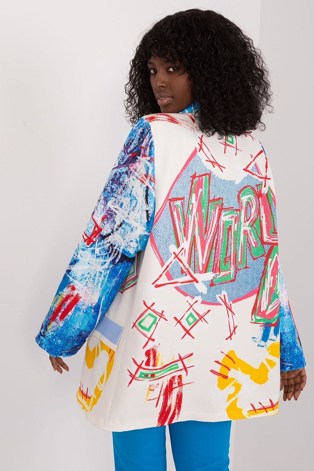 Floral Print Jacket Button Closure Lined - ShalayeFashion
