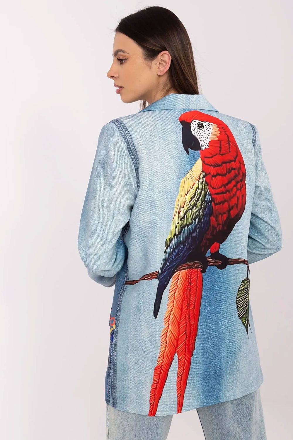 Floral Print Jacket Button Closure Lined - ShalayeFashion