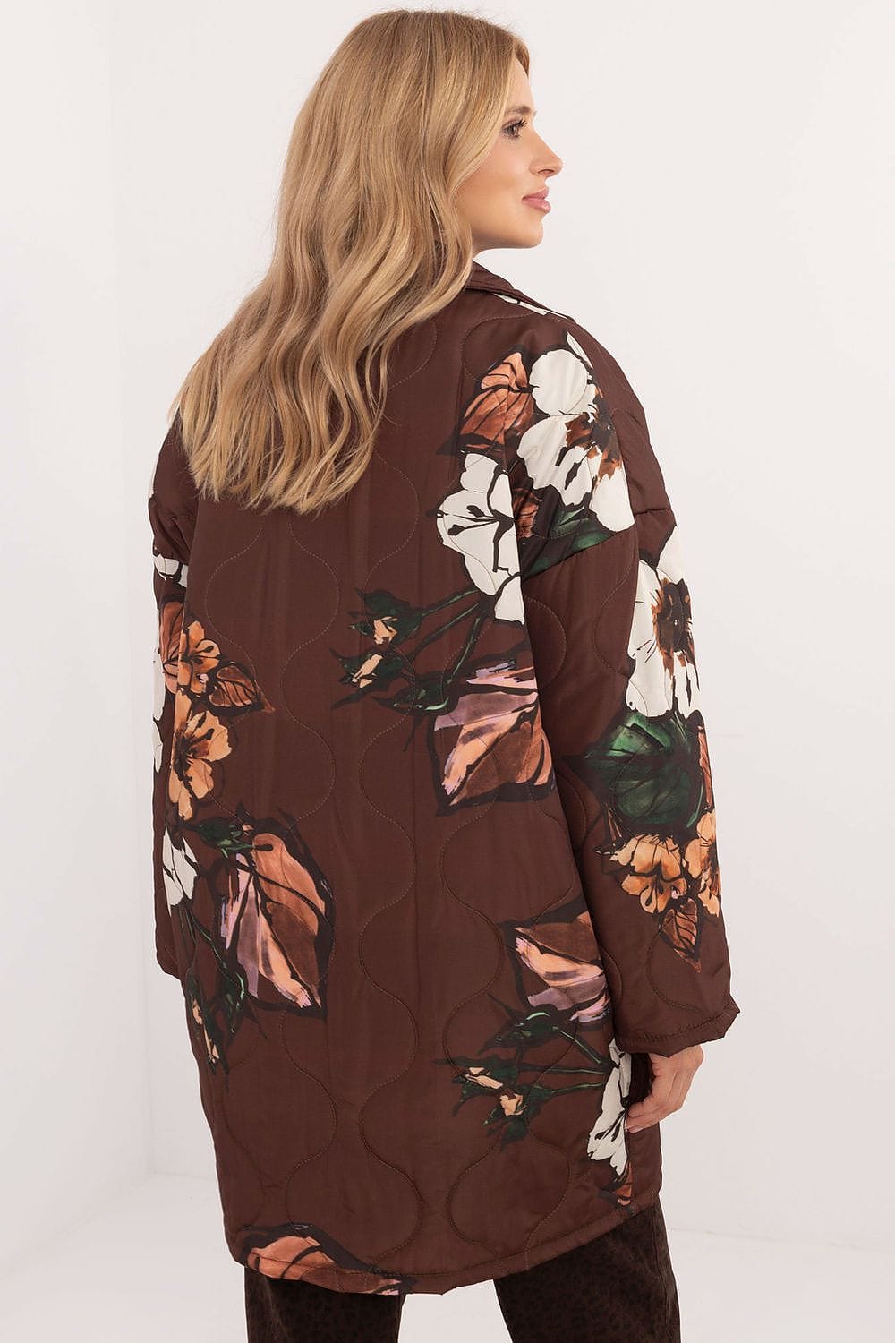 Floral Print Transitional Jacket Women - ShalayeFashion