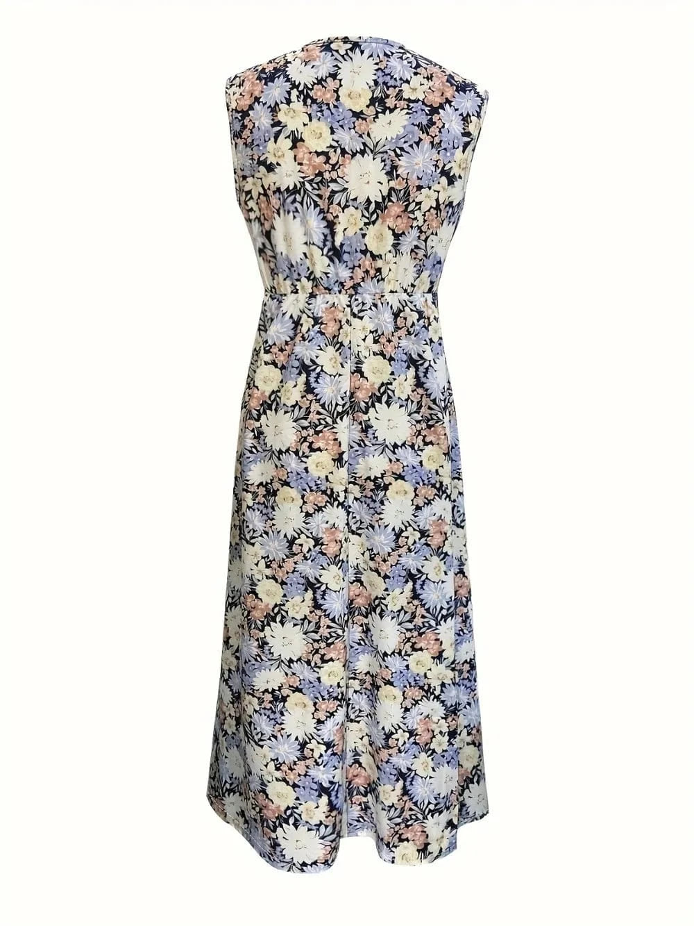 Floral Sleeveless Midi Dress - ShalayeFashion