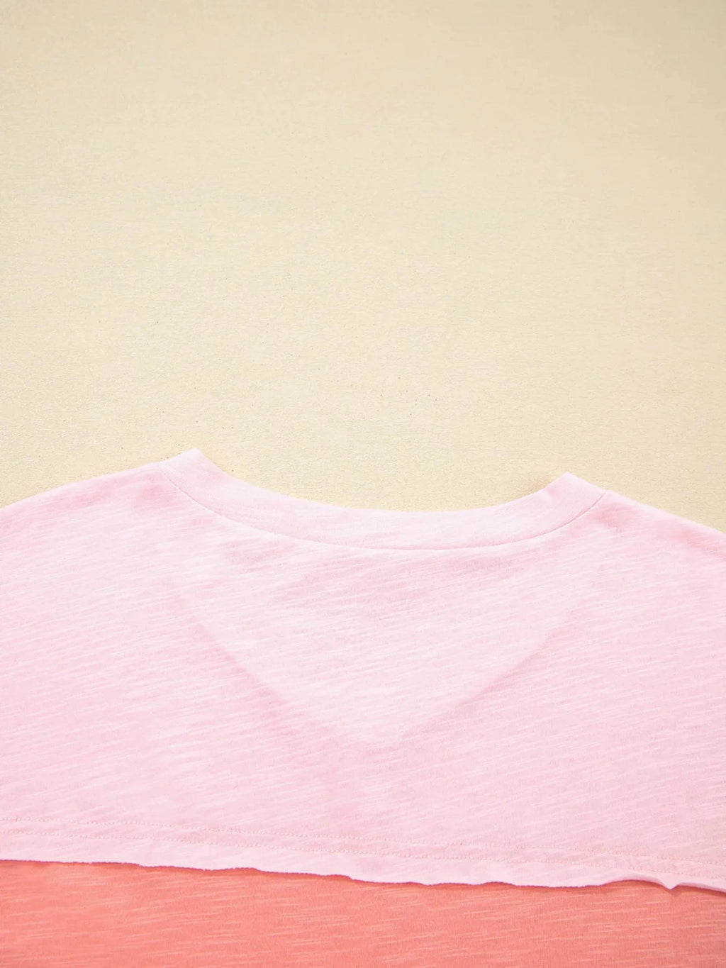 Flower Patched Exposed Seam Oversized T Shirt - ShalayeFashion