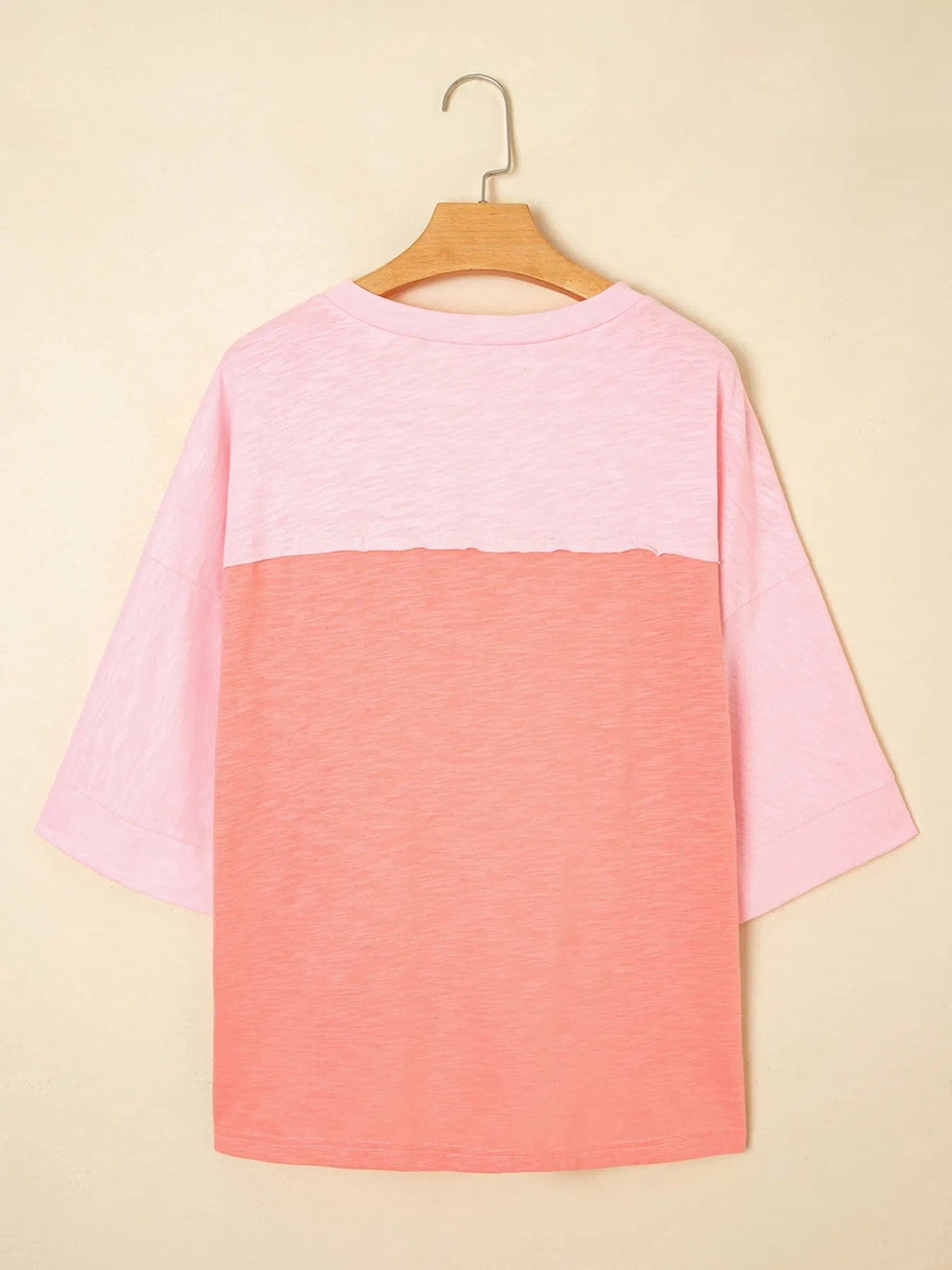 Flower Patched Exposed Seam Oversized T Shirt - ShalayeFashion