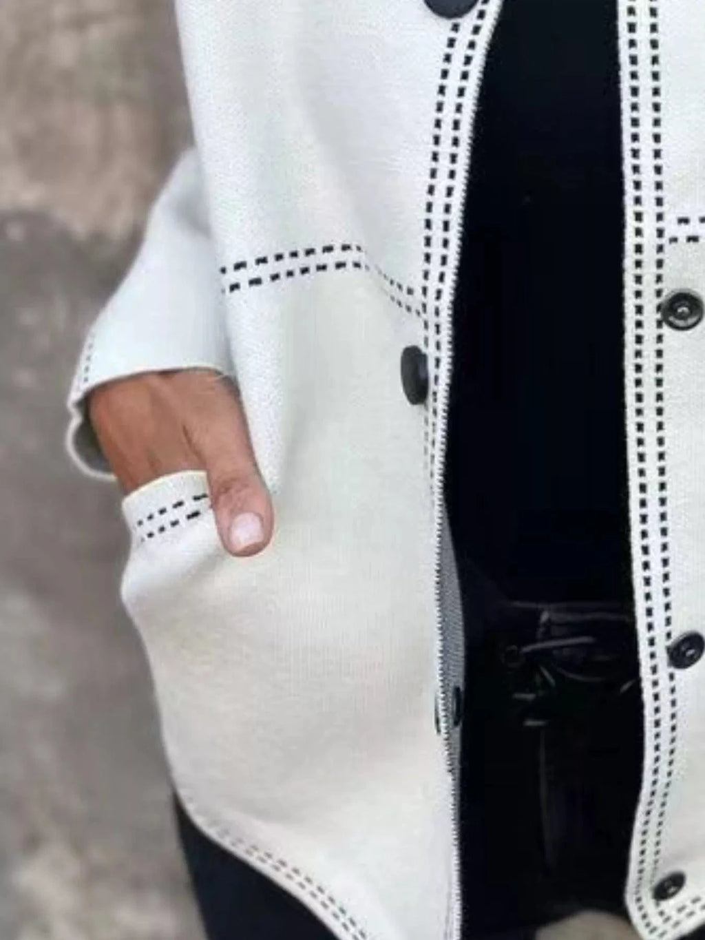 Full Size Button Up Long Sleeve Cardigan Plus Size - ShalayeFashion