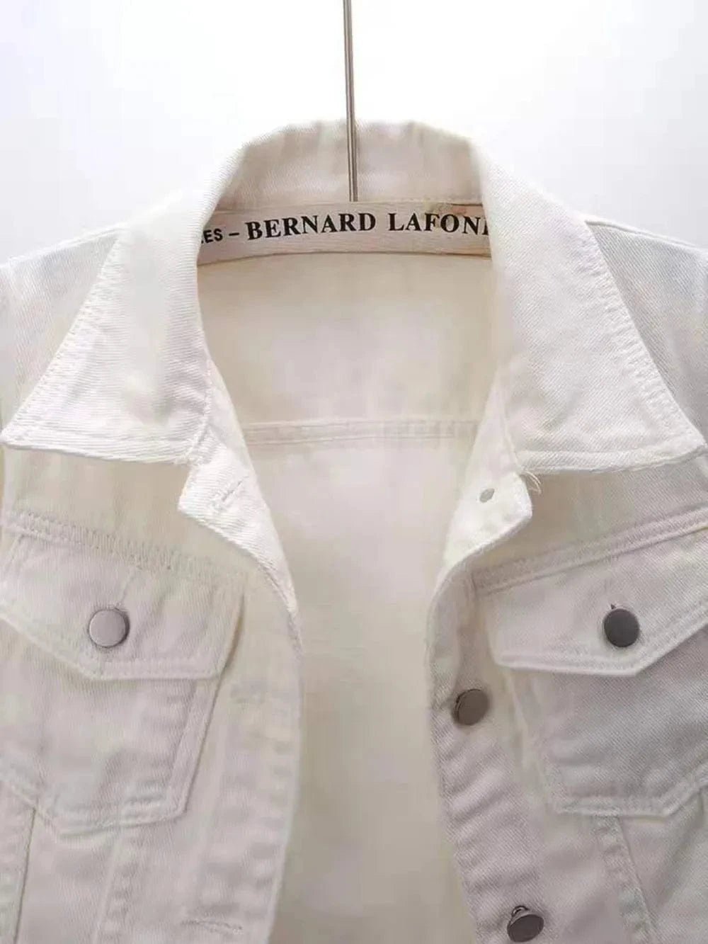 Full Size Cropped Denim Jacket Plus Size - ShalayeFashion