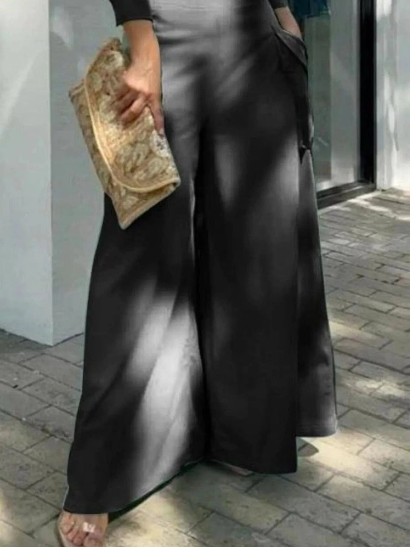 Full Size Long Sleeve Top and Pants Set Plus Size - ShalayeFashion