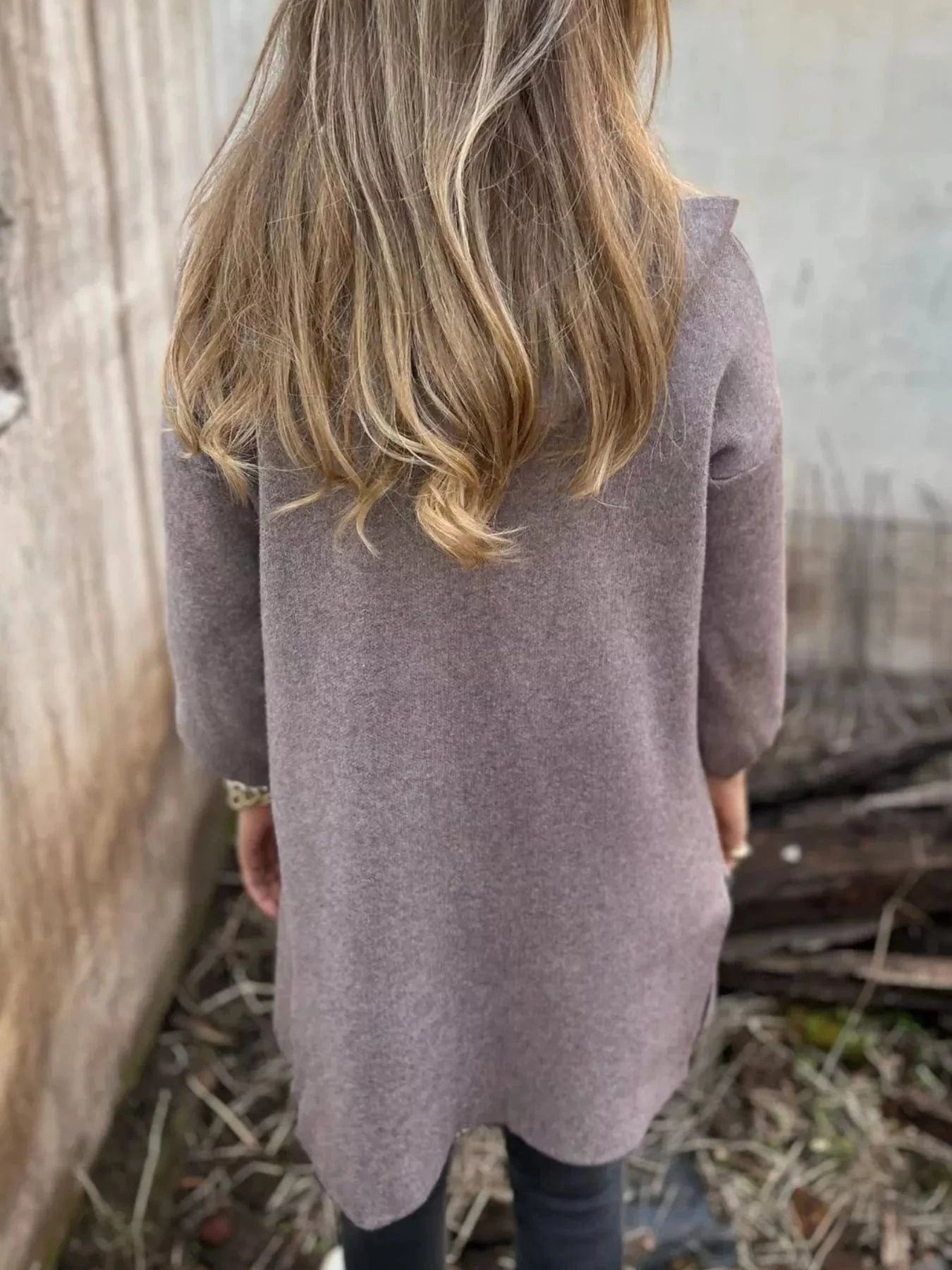 Full Size Open Front Drop Shoulder Hooded Cardigan Plus Size - ShalayeFashion