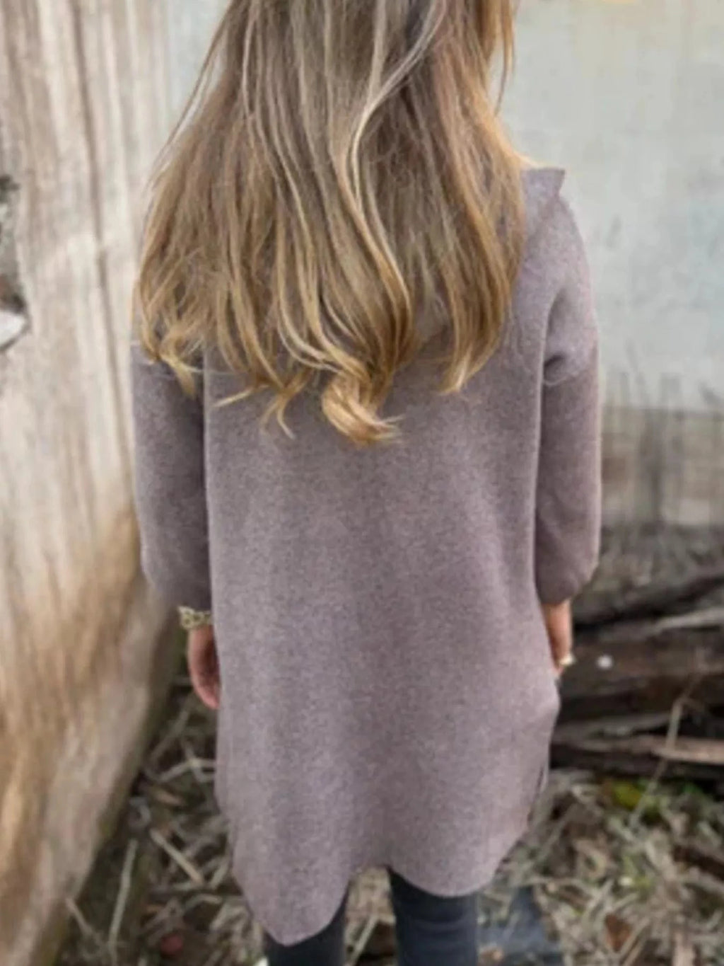 Full Size Open Front Hooded Cardigan Plus Size - ShalayeFashion