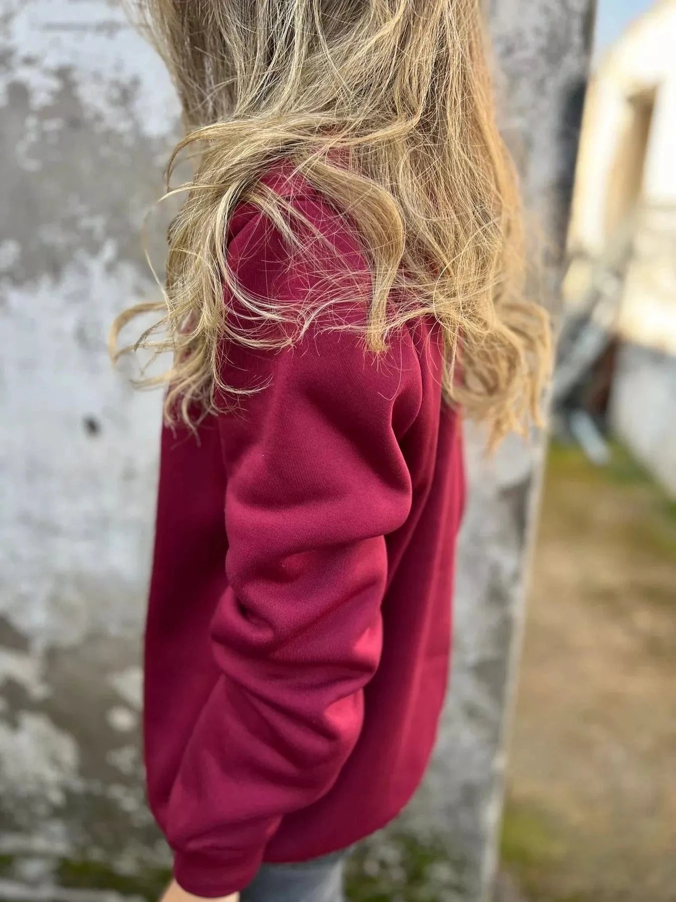 Full Size Round Neck Long Sleeve Sweatshirt Plus Size - ShalayeFashion
