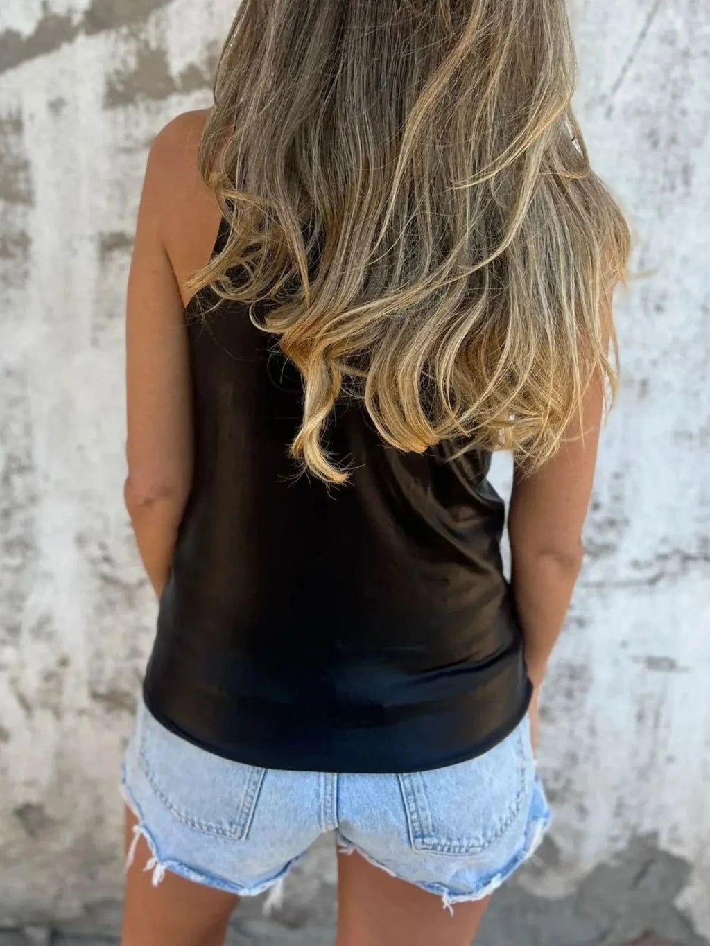 Full Size Round Neck Tank Top Plus Size - ShalayeFashion
