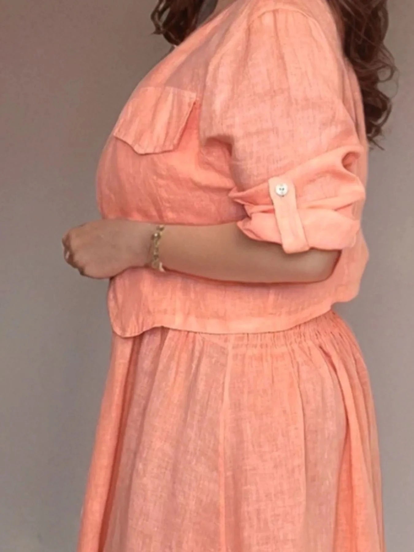 Full Size Smocked Cami Dress and Jacket Set Plus Size - ShalayeFashion