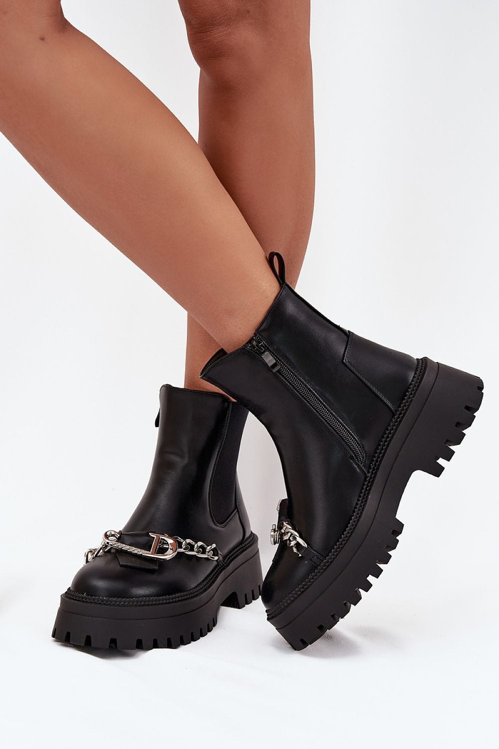 Fur - Lined Ankle Boots Women Platform Warm - ShalayeFashion