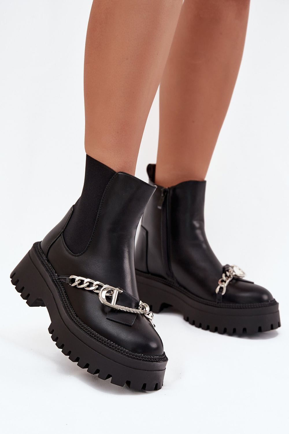 Fur - Lined Ankle Boots Women Platform Warm - ShalayeFashion