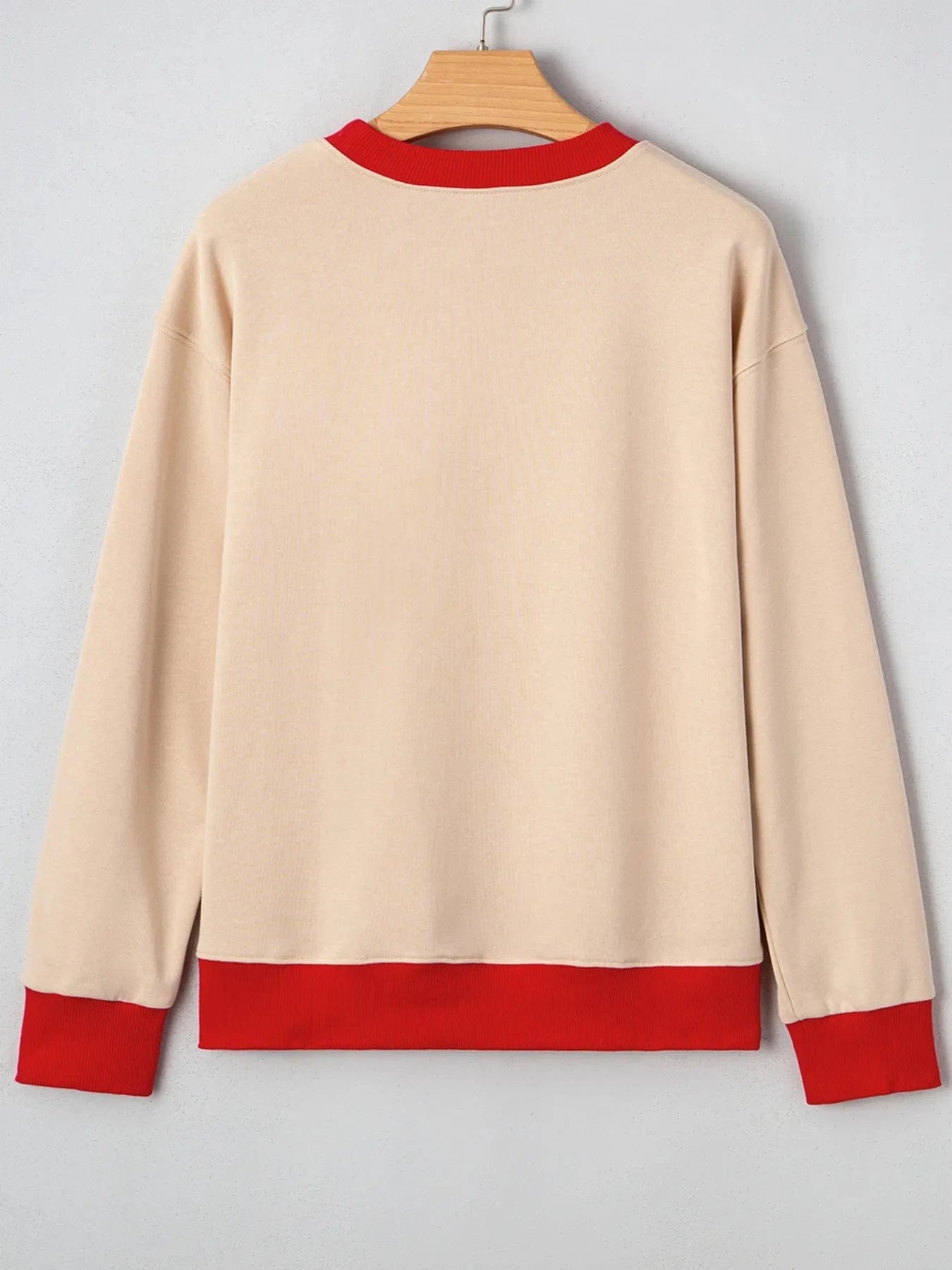 GAME DAY Letter Graphic Round Neck Sweatshirt - ShalayeFashion