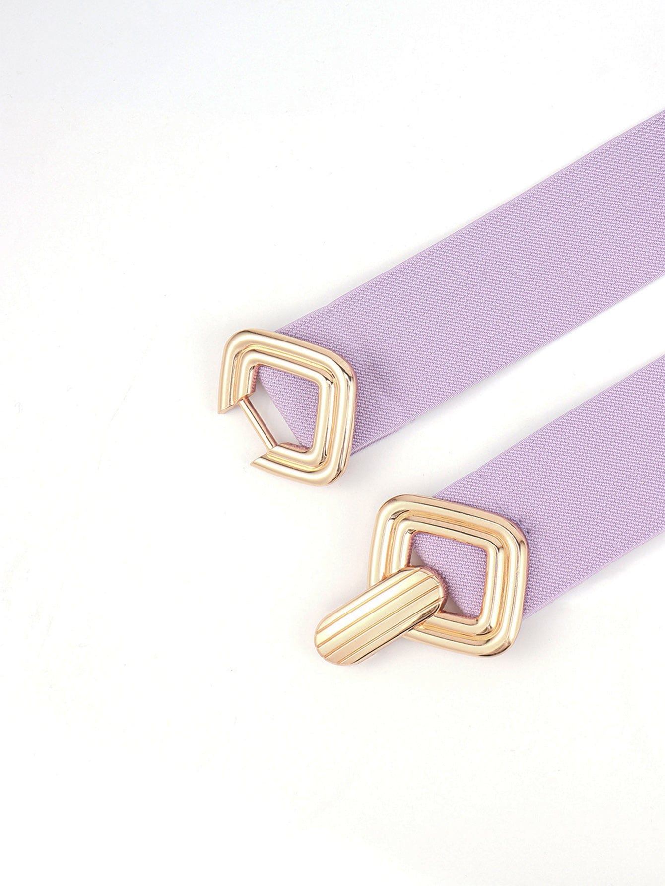 Geometric Buckle Elastic Wide Belt - ShalayeFashion