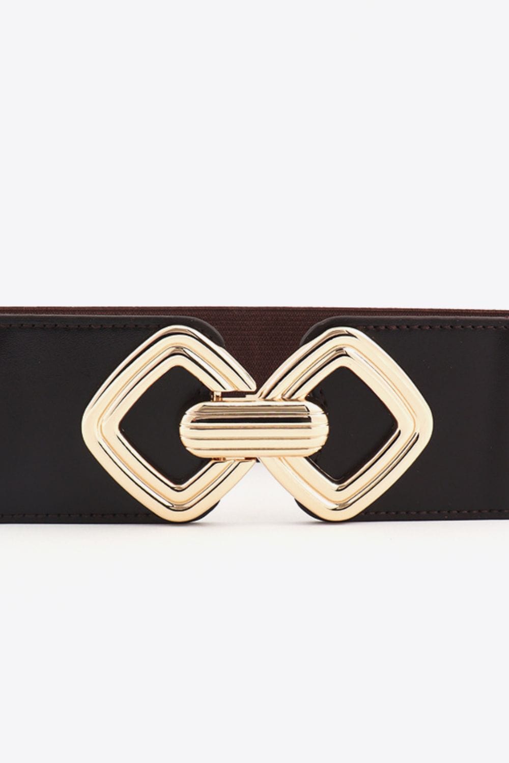 Geometric Buckle Elastic Wide Belt - ShalayeFashion