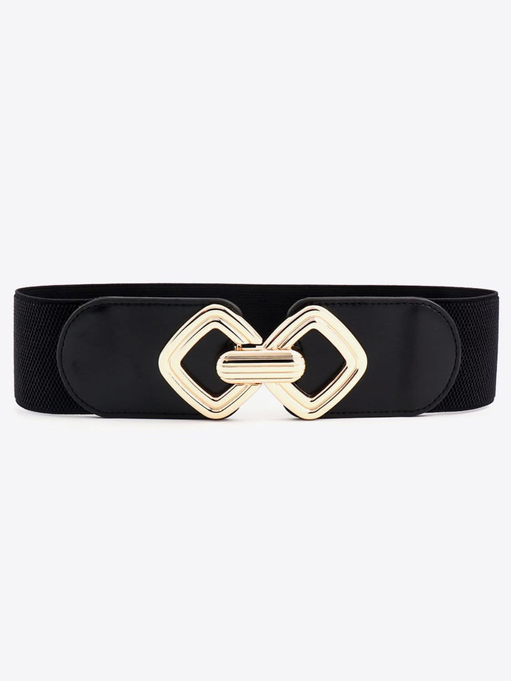 Geometric Buckle Elastic Wide Belt - ShalayeFashion
