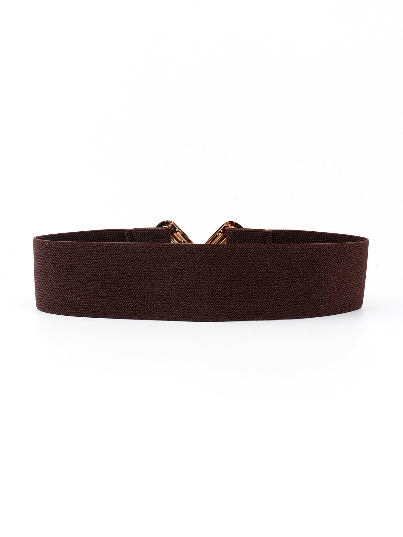 Geometric Buckle Elastic Wide Belt - ShalayeFashion